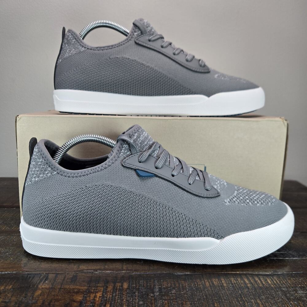 Vessi Weekend 1.5 Sneaker Womens Size 11 Waterproof Shoes Concrete Gray White